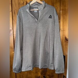 Reebok Men’s Light Tan/Taupe Half-Zip Performance Pullover